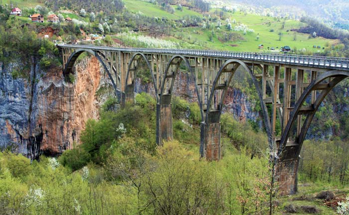 Мост через каньон реки Тара