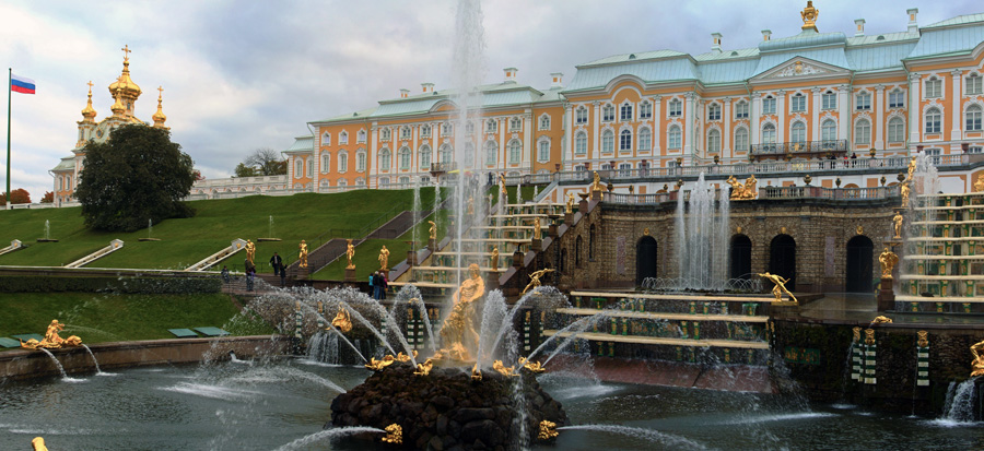 Главные фонтаны Петергофского парка