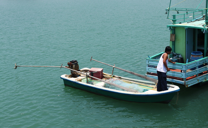 Рыбак в Банг Бао